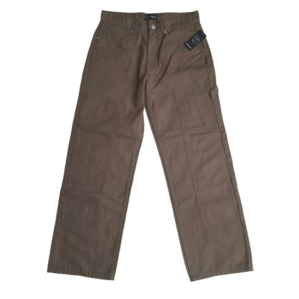 Wide Leg High Waist Brown Pants